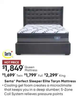 Dormez Vous Serta perfect sleeper elite taryn mattress offer