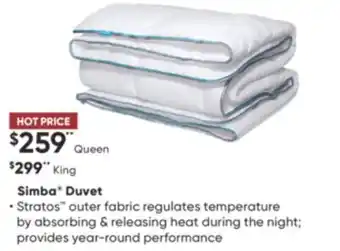 Dormez Vous Simba duvet offer