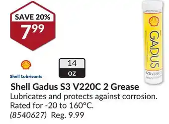 Princess Auto Shell gadus s3 v220c 2 grease offer