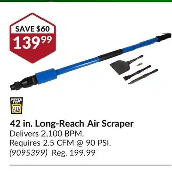 Princess Auto 42 in. long-reach air scraper offer