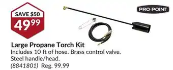 Princess Auto Large propane torch kit offer