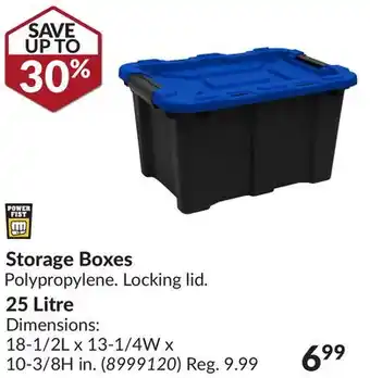 Princess Auto Storage boxes offer