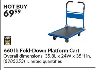 Princess Auto Fold-down platform cart offer