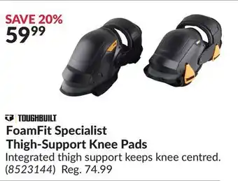 Princess Auto Foamfit specialist thigh-support knee pads offer