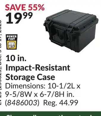 Princess Auto 10 in. impact-resistant storage case offer