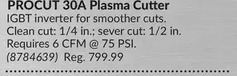 Princess Auto Pro.point procut 30a plasma cutter offer