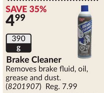 Princess Auto Brake cleaner offer