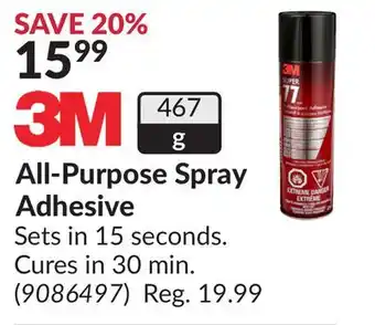 Princess Auto All-purpose spray adhesive sets offer