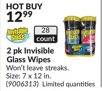 Princess Auto 2 pk invisible glass wipes won't offer