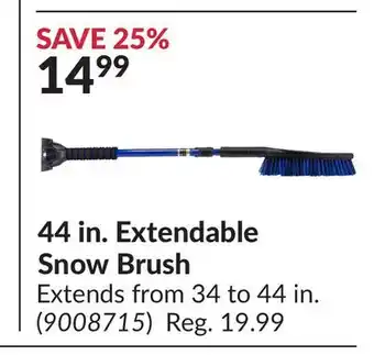 Princess Auto Extendable snow brush offer