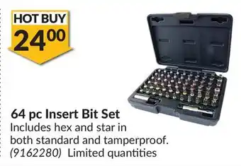 Princess Auto 64 pc insert bit set offer