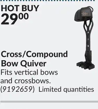 Princess Auto Cross/compound bow quiver offer