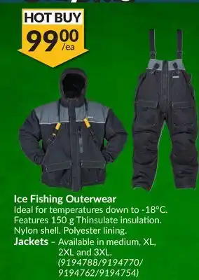 Princess Auto Ice fishing outerwear offer