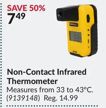 Princess Auto Non-contact infrared thermometer offer