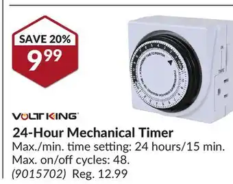 Princess Auto 24-hour mechanical timer offer