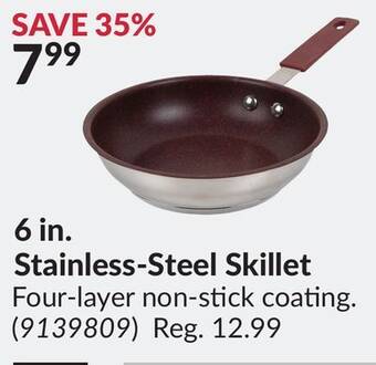 Princess Auto 6 in. stainless-steel skillet offer