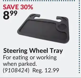 Princess Auto Steering wheel tray offer