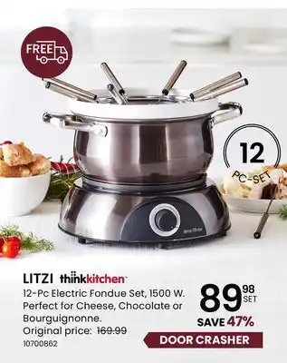 Stokes Litzi 12-pc electric fondue set offer