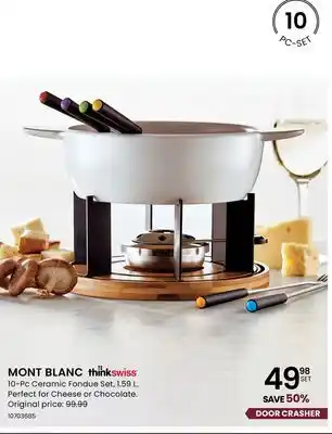 Stokes Mont blanc 10-pc ceramic fondue set offer