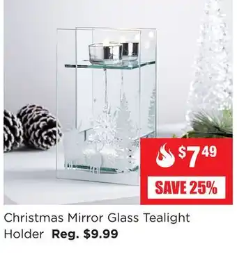 Kitchen Stuff Plus Christmas mirror glass tealight holder offer