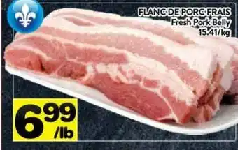 Supermarché PA Fresh pork belly offer
