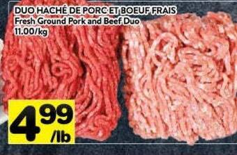 Supermarché PA Fresh ground pork and beef duo offer