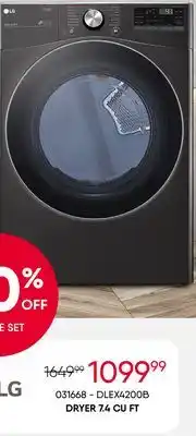 Meubles RD Dryer 7.4 cu ft offer