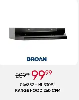 Meubles RD Range hood 260 cfm offer