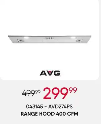 Meubles RD Range hood 400 cfm offer