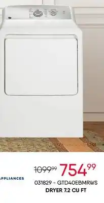Meubles RD Dryer 7.2 cu ft offer