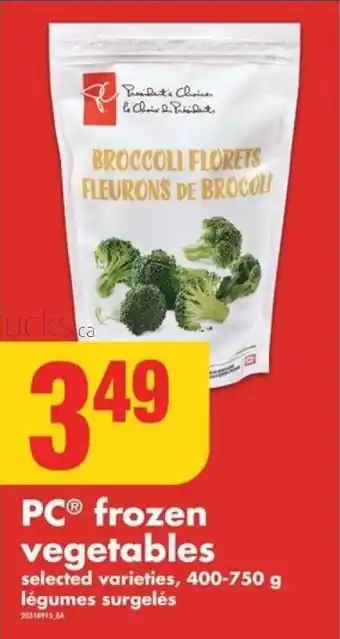 No Frills PC Frozen Vegetables offer