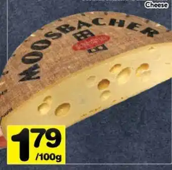 Supermarché PA Fromage moosbacher cheese offer