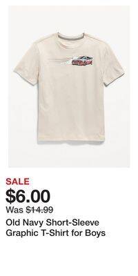 Old Navy Old navy short-sleeve graphic t-shirt for boys offer