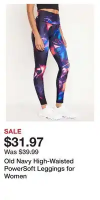 Old Navy Old navy high-waisted powersoft leggings for women offer