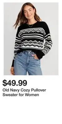 Old Navy Old navy cozy pullover sweater for women offer