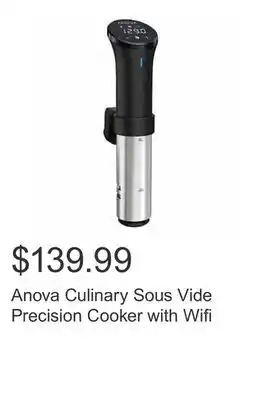 Costco Anova culinary sous vide precision cooker with wifi offer