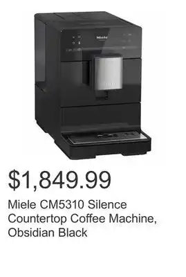 Costco Miele cm5310 silence countertop coffee machine, obsidian black offer