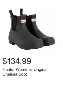 Costco Hunter women's original chelsea boot offer