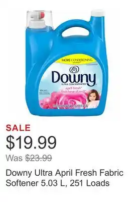 Costco Downy ultra april fresh fabric softener 5.03 l, 251 loads offer