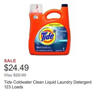 Costco Tide coldwater clean liquid laundry detergent 123 loads offer