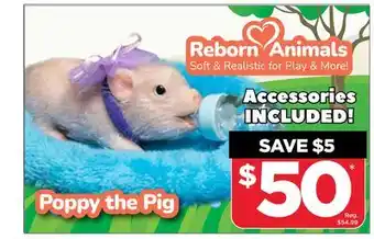 Showcase Reborn animals poppy the pig offer
