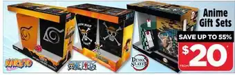 Showcase Anime gift sets offer