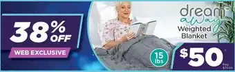 Showcase Dream away weighted blanket offer