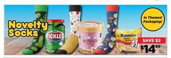 Showcase Novelty socks offer