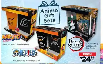 Showcase Anime gift sets offer