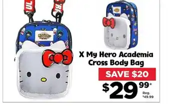 Showcase X my hero academia cross body bag offer