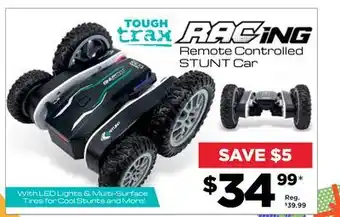 Showcase Tough trax racing remote controlled stunt car offer
