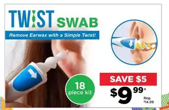 Showcase Twist swab offer