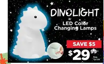 Showcase Dinolight led color changing lamps offer