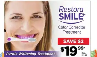 Showcase Restorasmile color corrector treatment offer